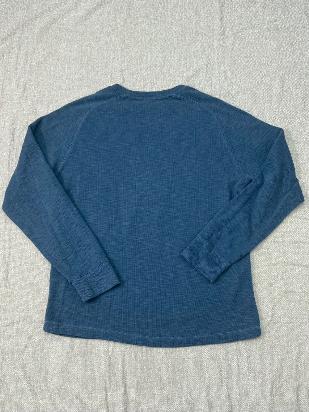 Banana Republic Slate Blue Long-Sleeve Crewneck Shirt